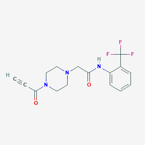 2-(4-Propioloylpiperazin-1-yl)-N-(2-(trifluoromethyl)phenyl)acetamide