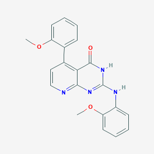 molecular formula C21H18N4O3 B14939797 5-(2-Methoxyphenyl)-2-[(2-methoxyphenyl)amino]pyrido[2,3-d]pyrimidin-4-ol 