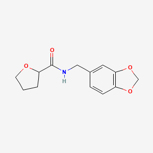 N-(1,3-benzodioxol-5-ylmethyl)tetrahydrofuran-2-carboxamide