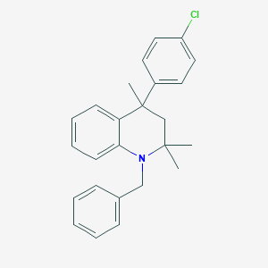 molecular formula C25H26ClN B14939814 1-Benzyl-4-(4-chlorophenyl)-2,2,4-trimethyl-1,2,3,4-tetrahydroquinoline 