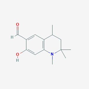 7-Hydroxy-1,2,2,4-tetramethyl-1,2,3,4-tetrahydroquinoline-6-carbaldehyde