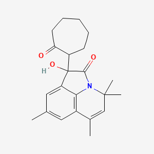 1-hydroxy-4,4,6,8-tetramethyl-1-(2-oxocycloheptyl)-4H-pyrrolo[3,2,1-ij]quinolin-2(1H)-one