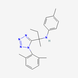 N-{2-[1-(2,6-dimethylphenyl)-1H-tetrazol-5-yl]butan-2-yl}-4-methylaniline