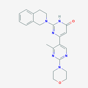 2-[3,4-dihydro-2(1H)-isoquinolinyl]-6-(4-methyl-2-morpholino-5-pyrimidinyl)-4(3H)-pyrimidinone