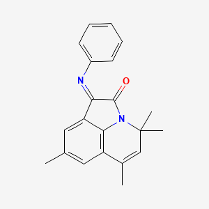 (1E)-4,4,6,8-tetramethyl-1-(phenylimino)-4H-pyrrolo[3,2,1-ij]quinolin-2(1H)-one