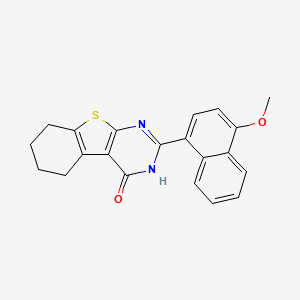 2-(4-Methoxynaphthalen-1-yl)-5,6,7,8-tetrahydro[1]benzothieno[2,3-d]pyrimidin-4-ol