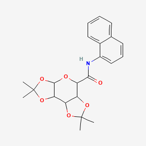 molecular formula C22H25NO6 B14939873 4,4,11,11-tetramethyl-N-naphthalen-1-yl-3,5,7,10,12-pentaoxatricyclo[7.3.0.02,6]dodecane-8-carboxamide 