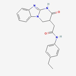 N-(4-ethylphenyl)-2-(2-oxo-1,2,3,4-tetrahydropyrimido[1,2-a]benzimidazol-3-yl)acetamide