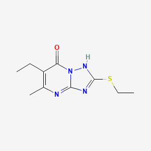 6-ethyl-2-(ethylsulfanyl)-5-methyl[1,2,4]triazolo[1,5-a]pyrimidin-7(4H)-one