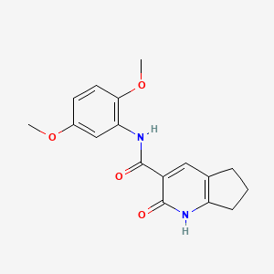 N-(2,5-dimethoxyphenyl)-2-oxo-2,5,6,7-tetrahydro-1H-cyclopenta[b]pyridine-3-carboxamide