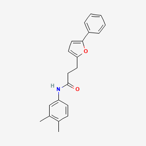 N-(3,4-dimethylphenyl)-3-(5-phenylfuran-2-yl)propanamide