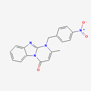 2-methyl-1-(4-nitrobenzyl)pyrimido[1,2-a]benzimidazol-4(1H)-one