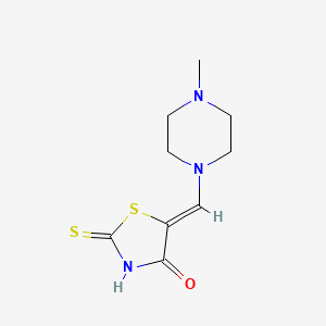 (5Z)-5-[(4-methylpiperazin-1-yl)methylidene]-2-thioxo-1,3-thiazolidin-4-one