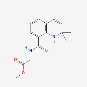 molecular formula C16H20N2O3 B14939969 methyl N-[(2,2,4-trimethyl-1,2-dihydroquinolin-8-yl)carbonyl]glycinate 