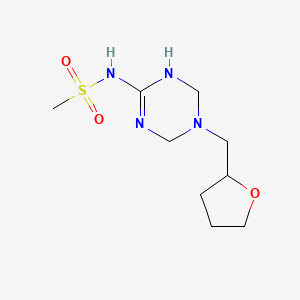 N-[5-(tetrahydrofuran-2-ylmethyl)-1,4,5,6-tetrahydro-1,3,5-triazin-2-yl]methanesulfonamide