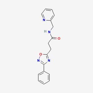 3-(3-phenyl-1,2,4-oxadiazol-5-yl)-N-(pyridin-2-ylmethyl)propanamide