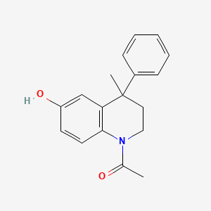 1-(6-hydroxy-4-methyl-4-phenyl-3,4-dihydroquinolin-1(2H)-yl)ethanone