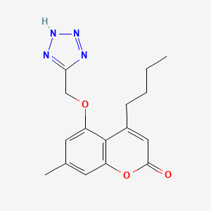 4-butyl-7-methyl-5-(2H-tetrazol-5-ylmethoxy)chromen-2-one