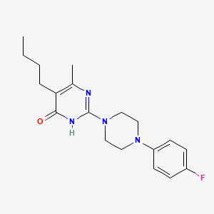 5-butyl-2-[4-(4-fluorophenyl)piperazin-1-yl]-6-methylpyrimidin-4(3H)-one