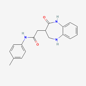 N-(4-methylphenyl)-2-(2-oxo-2,3,4,5-tetrahydro-1H-1,5-benzodiazepin-3-yl)acetamide