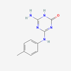 6-amino-4-[(4-methylphenyl)amino]-1,3,5-triazin-2(1H)-one