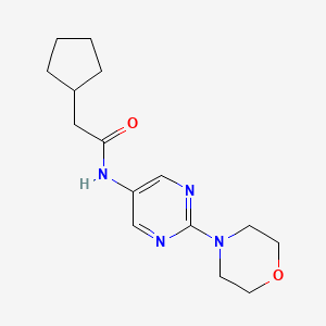 2-cyclopentyl-N-(2-morpholinopyrimidin-5-yl)acetamide