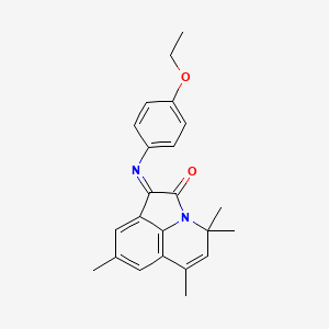 (1E)-1-[(4-ethoxyphenyl)imino]-4,4,6,8-tetramethyl-4H-pyrrolo[3,2,1-ij]quinolin-2(1H)-one