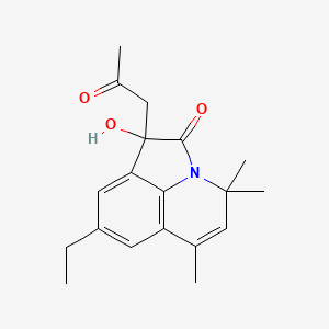 8-ethyl-1-hydroxy-4,4,6-trimethyl-1-(2-oxopropyl)-4H-pyrrolo[3,2,1-ij]quinolin-2(1H)-one