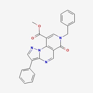 Methyl 7-benzyl-6-oxo-3-phenyl-6,7-dihydropyrazolo[1,5-a]pyrido[3,4-e]pyrimidine-9-carboxylate