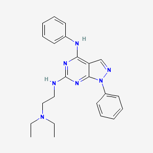 N~6~-[2-(diethylamino)ethyl]-N~4~,1-diphenyl-1H-pyrazolo[3,4-d]pyrimidine-4,6-diamine