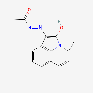 N'-[(1E)-4,4,6-trimethyl-2-oxo-4H-pyrrolo[3,2,1-ij]quinolin-1(2H)-ylidene]acetohydrazide