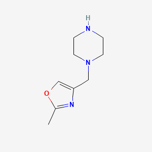 molecular formula C9H15N3O B1494024 2-Methyl-4-(piperazin-1-ylmethyl)oxazole CAS No. 1502286-08-9