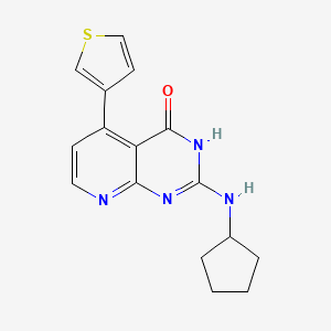 2-(cyclopentylamino)-5-(3-thienyl)pyrido[2,3-d]pyrimidin-4(3H)-one