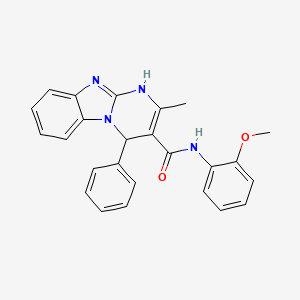 N-(2-methoxyphenyl)-2-methyl-4-phenyl-1,4-dihydropyrimido[1,2-a]benzimidazole-3-carboxamide