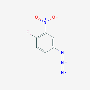 molecular formula C6H3FN4O2 B149403 4-Fluoro-3-nitrophenyl azide CAS No. 28166-06-5