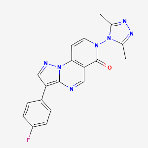 7-(3,5-dimethyl-4H-1,2,4-triazol-4-yl)-3-(4-fluorophenyl)pyrazolo[1,5-a]pyrido[3,4-e]pyrimidin-6(7H)-one