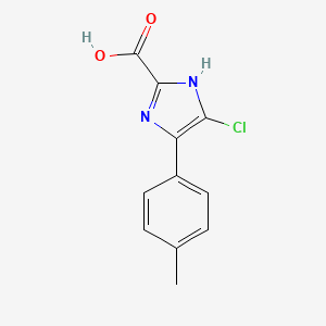 molecular formula C11H9ClN2O2 B1494032 4-Chloro-5-(4-methylphenyl)-1H-imidazole-2-carboxylic acid CAS No. 1287189-46-1