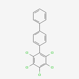 molecular formula C18H9Cl5 B1494034 2,3,4,5,6-五氯-1,1':4',1''-三苯 CAS No. 61577-01-3