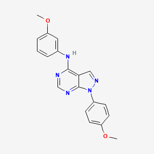 N-(3-methoxyphenyl)-1-(4-methoxyphenyl)-1H-pyrazolo[3,4-d]pyrimidin-4-amine