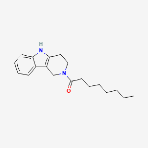 molecular formula C19H26N2O B14940342 1-(1,3,4,5-tetrahydro-2H-pyrido[4,3-b]indol-2-yl)octan-1-one 