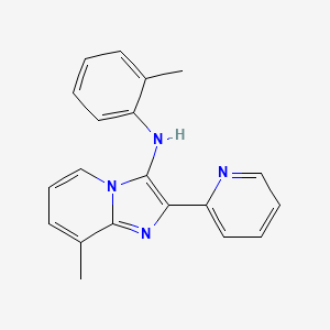 molecular formula C20H18N4 B14940347 8-methyl-N-(2-methylphenyl)-2-pyridin-2-ylimidazo[1,2-a]pyridin-3-amine 