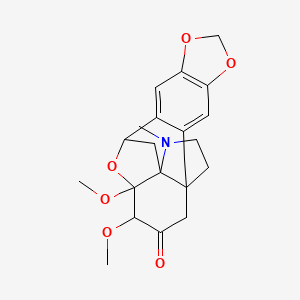 molecular formula C20H23NO6 B1494040 14,15-Dimethoxy-20-methyl-5,7,21-trioxa-20-azahexacyclo[11.4.3.111,14.01,13.02,10.04,8]henicosa-2,4(8),9-trien-16-one 