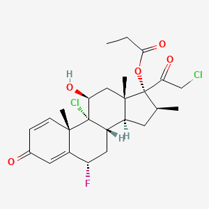 molecular formula C25H31Cl2FO5 B1494042 9-氯卤倍他索丙酸酯 CAS No. 66852-61-7