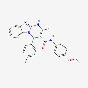 N-(4-ethoxyphenyl)-2-methyl-4-(4-methylphenyl)-1,4-dihydropyrimido[1,2-a]benzimidazole-3-carboxamide