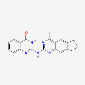 2-[(4-methyl-7,8-dihydro-6H-cyclopenta[g]quinazolin-2-yl)amino]quinazolin-4-ol