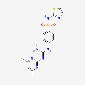 4-[N'-(4,6-dimethylpyrimidin-2-yl)carbamimidamido]-N-(1,3-thiazol-2-yl)benzenesulfonamide