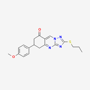 6-(4-methoxyphenyl)-2-(propylsulfanyl)-6,7-dihydro[1,2,4]triazolo[5,1-b]quinazolin-8(5H)-one