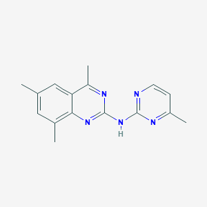 molecular formula C16H17N5 B14940497 4,6,8-trimethyl-N-(4-methylpyrimidin-2-yl)quinazolin-2-amine 