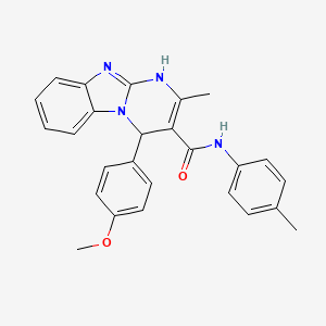 4-(4-methoxyphenyl)-2-methyl-N-(4-methylphenyl)-1,4-dihydropyrimido[1,2-a]benzimidazole-3-carboxamide