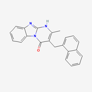 2-methyl-3-(naphthalen-1-ylmethyl)pyrimido[1,2-a]benzimidazol-4(1H)-one